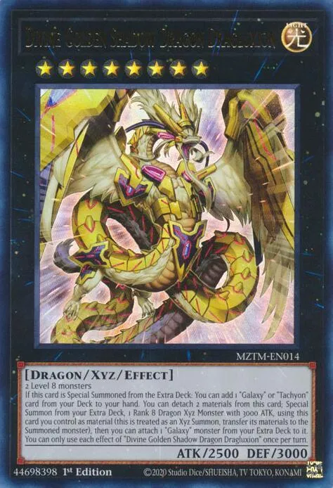 Divine Golden Shadow Dragon Dragluxion - 1st Edition