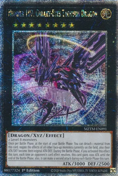 Number 107: Galaxy-Eyes Tachyon Dragon - Quarter Century Secret Rare