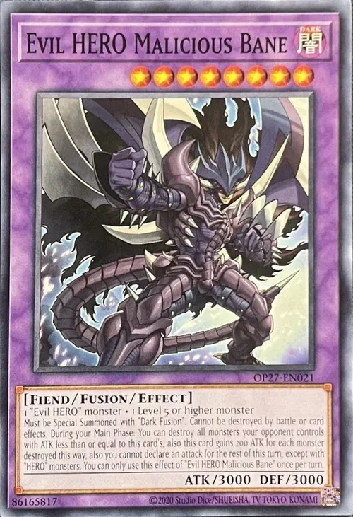 Evil HERO Malicious Bane