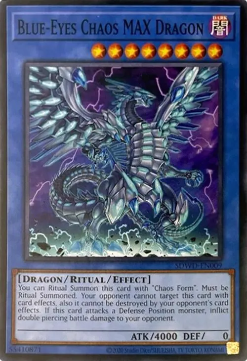 Blue-Eyes Chaos MAX Dragon - Unlimited Misprint