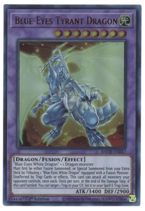 Blue-Eyes Tyrant Dragon - Unlimited Misprint