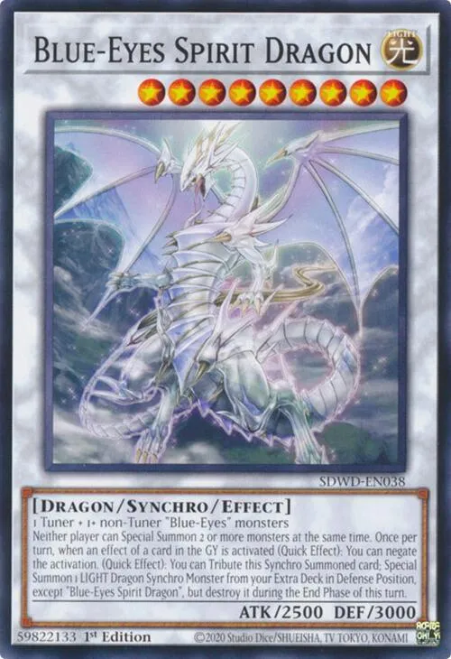 Blue-Eyes Spirit Dragon - 1st Edition