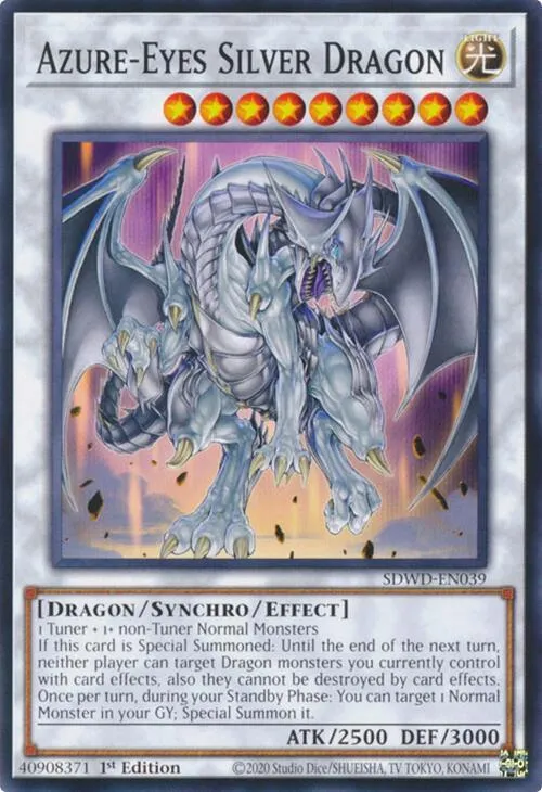 Azure-Eyes Silver Dragon - 1st Edition
