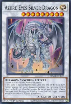 Azure-Eyes Silver Dragon - Unlimited Misprint