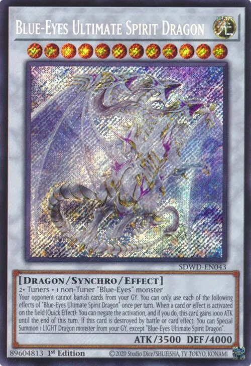 Blue-Eyes Ultimate Spirit Dragon - Secret Rare Unlimited