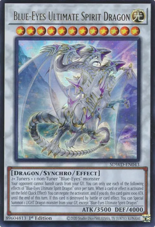 Blue-Eyes Ultimate Spirit Dragon - 1st Edition