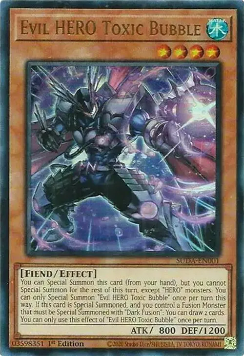 Evil HERO Toxic Bubble - 1st Edition