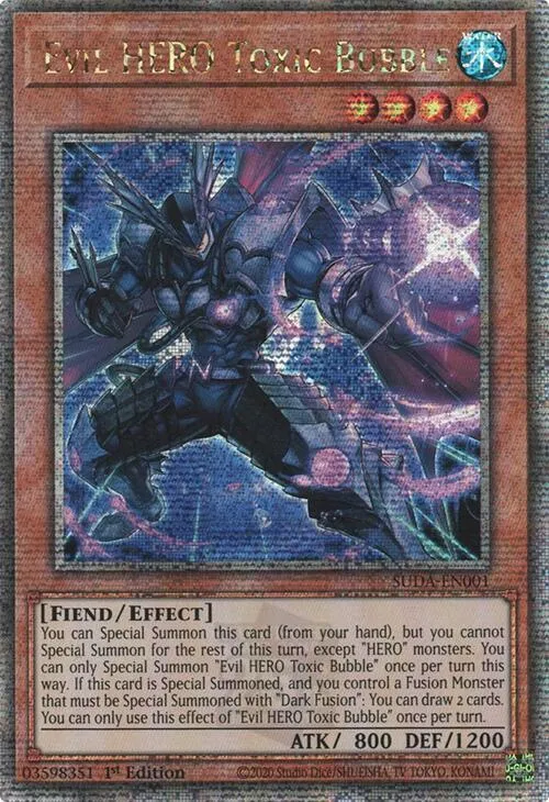 Evil HERO Toxic Bubble - Quarter Century Secret Rare