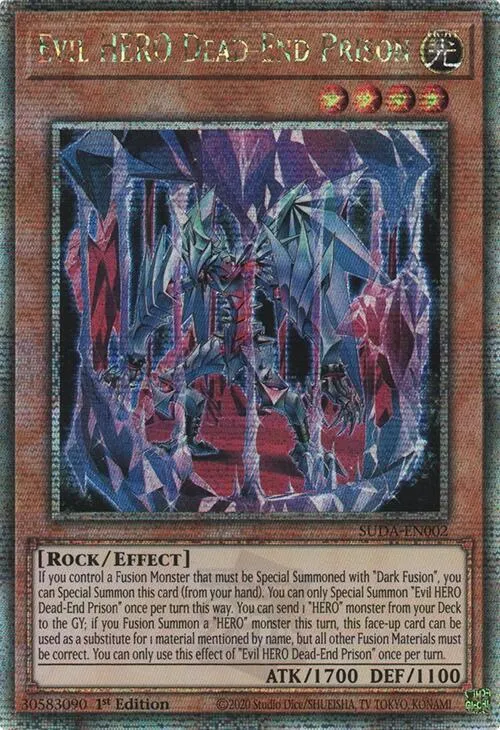 Evil HERO Dead-End Prison - Quarter Century Secret Rare