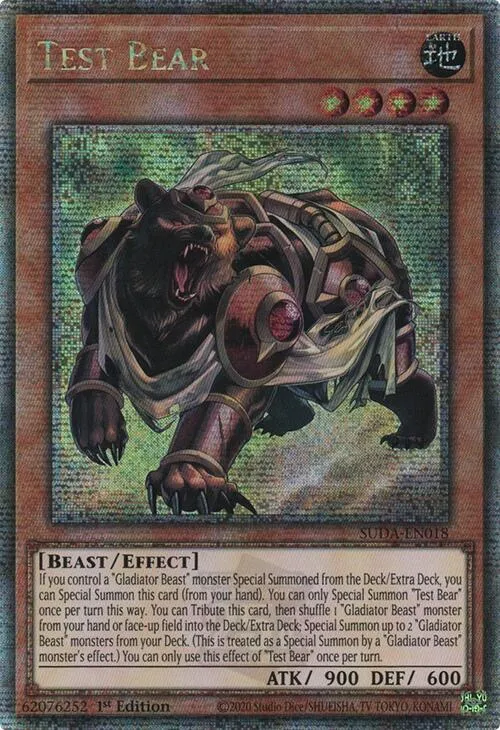 Test Bear - Quarter Century Secret Rare