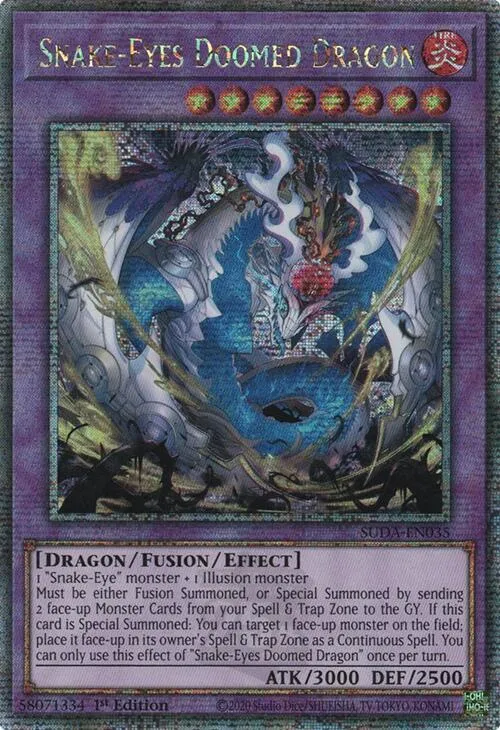 Snake-Eyes Doomed Dragon - Quarter Century Secret Rare
