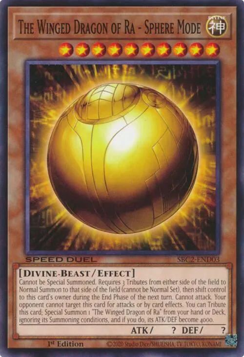 The Winged Dragon of Ra - Sphere Mode - 1st Edition