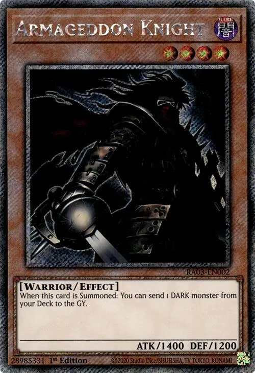 Armageddon Knight - Platinum Secret Rare