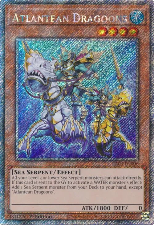 Atlantean Dragoons - Platinum Secret Rare