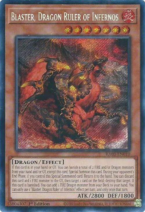 Blaster, Dragon Ruler of Infernos - Secret Rare