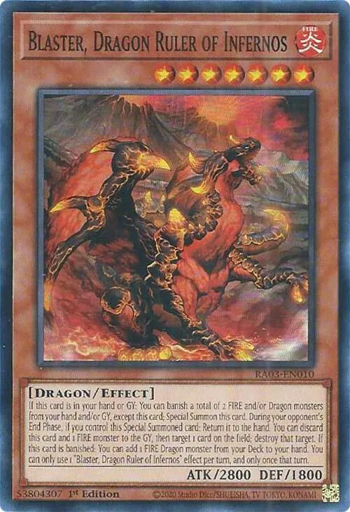 Blaster, Dragon Ruler of Infernos - 1st Edition