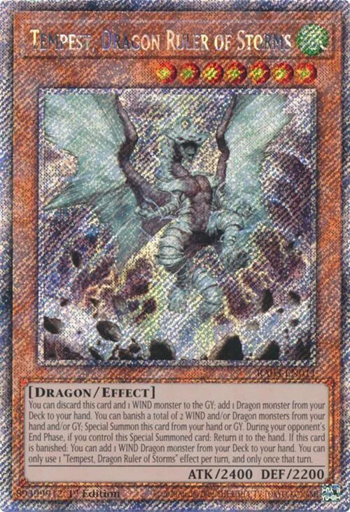 Tempest, Dragon Ruler of Storms - Platinum Secret Rare