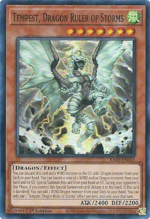 Tempest, Dragon Ruler of Storms - 1st Edition