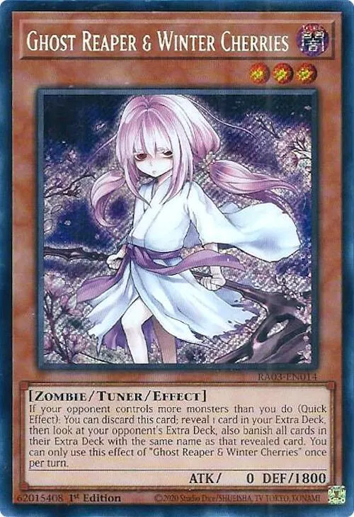 Ghost Reaper & Winter Cherries - Alternate Art Secret Rare