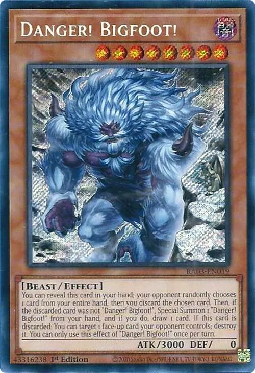 Danger! Bigfoot! - Alternate Art Secret Rare