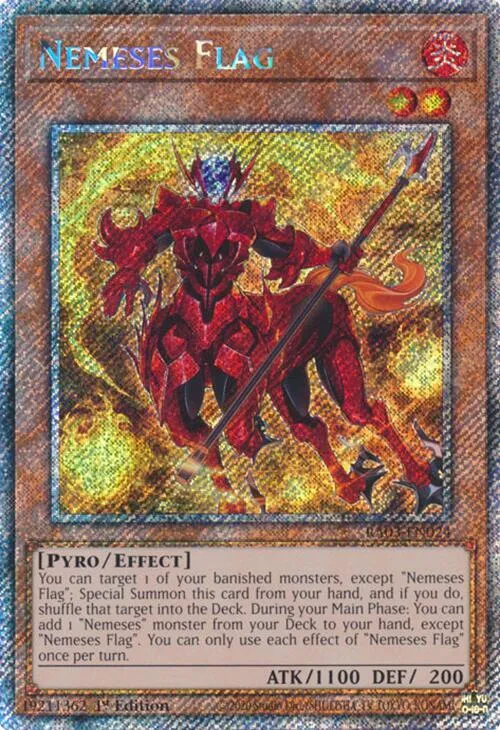 Nemeses Flag - Platinum Secret Rare