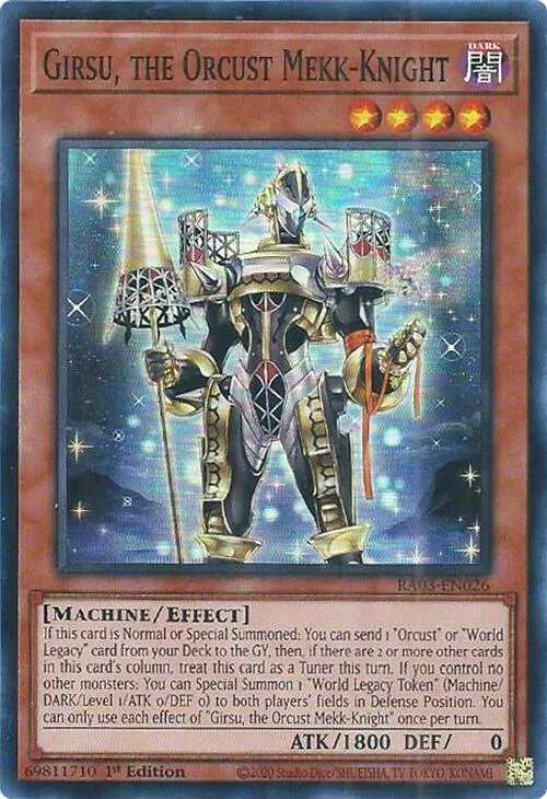 Girsu, the Orcust Mekk-Knight - 1st Edition