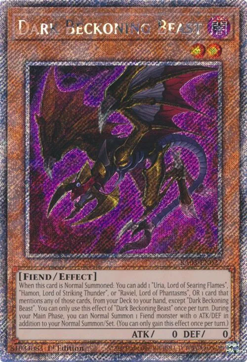 Dark Beckoning Beast - Platinum Secret Rare