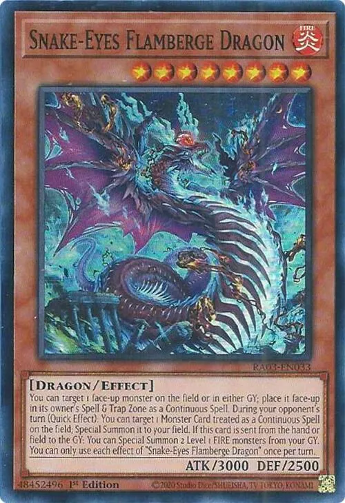 Snake-Eyes Flamberge Dragon - 1st Edition