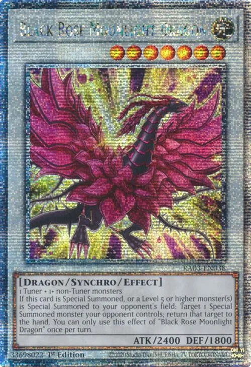 Black Rose Moonlight Dragon - Quarter Century Secret Rare