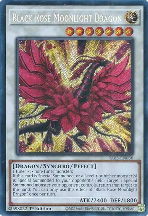 Black Rose Moonlight Dragon - Secret Rare