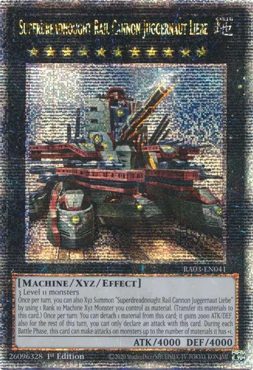 Superdreadnought Rail Cannon Juggernaut Liebe - Alternate Art Quarter Century 
