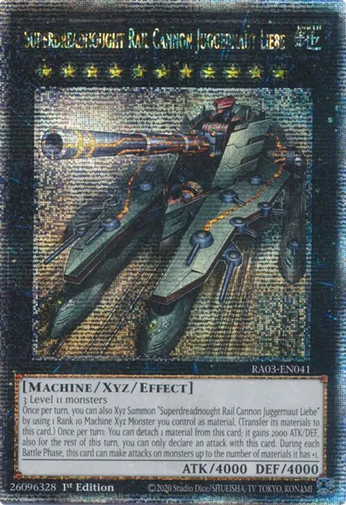 Superdreadnought Rail Cannon Juggernaut Liebe - Quarter Century Secret Rare