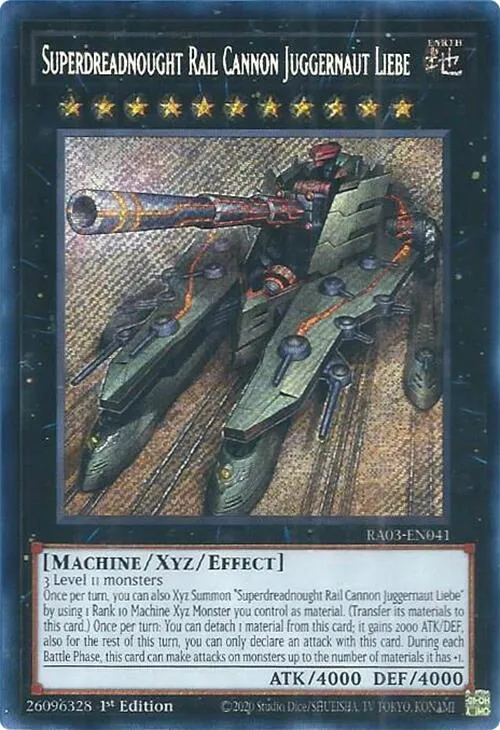 Superdreadnought Rail Cannon Juggernaut Liebe - Secret Rare