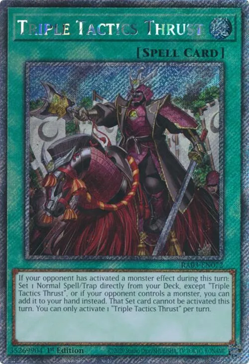 Triple Tactics Thrust - Platinum Secret Rare