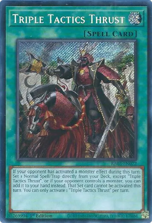 Triple Tactics Thrust - Secret Rare