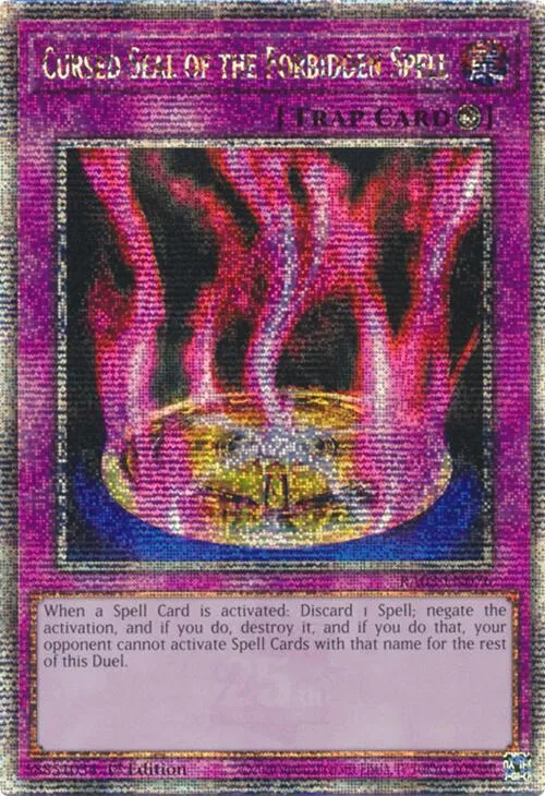Cursed Seal of the Forbidden Spell - Quarter Century Secret Rare