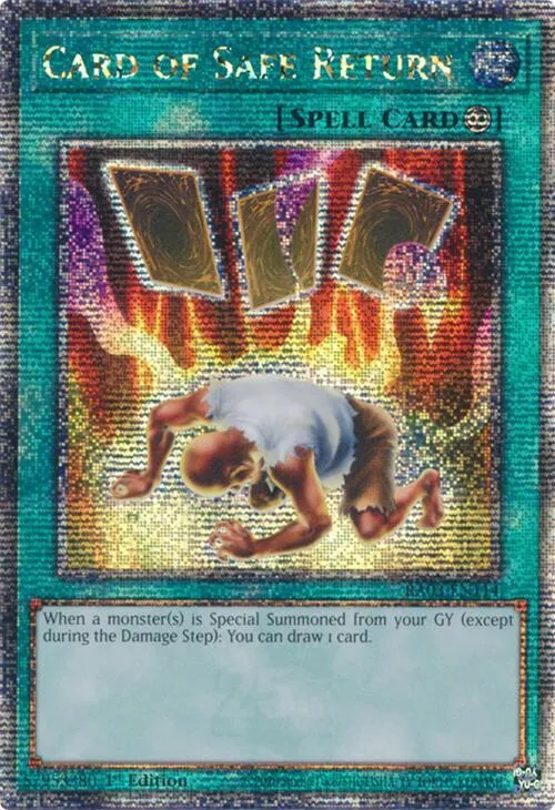 Card of Safe Return - Quarter Century Secret Rare