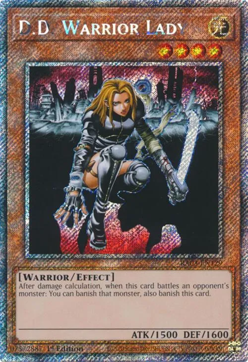D.D. Warrior Lady - Platinum Secret Rare