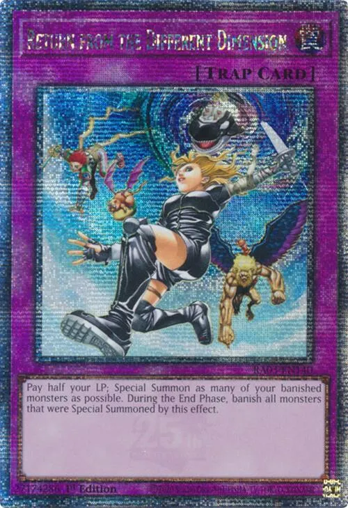 Return from the Different Dimension - Quarter Century Secret Rare