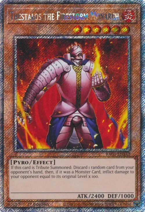Thestalos the Firestorm Monarch - Platinum Secret Rare