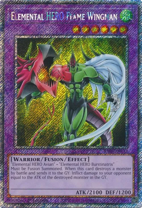 Elemental HERO Flame Wingman - Platinum Secret Rare