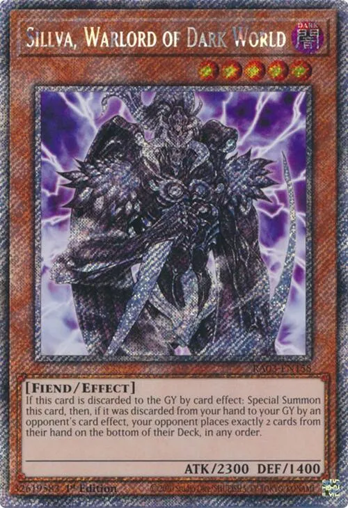 Sillva, Warlord of Dark World - Platinum Secret Rare
