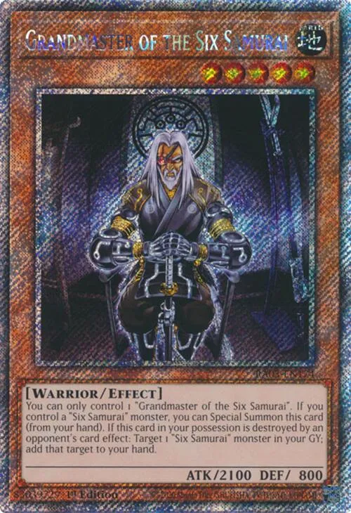 Grandmaster of the Six Samurai - Platinum Secret Rare