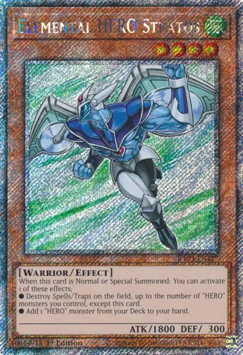 Elemental HERO Stratos - Platinum Secret Rare