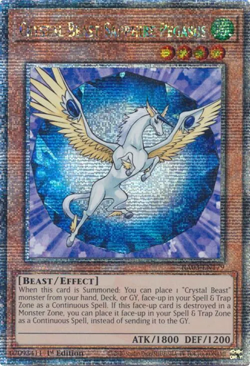 Crystal Beast Sapphire Pegasus - Quarter Century Secret Rare