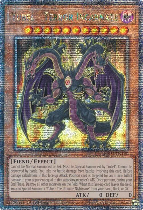 Yubel - Terror Incarnate - Quarter Century Secret Rare