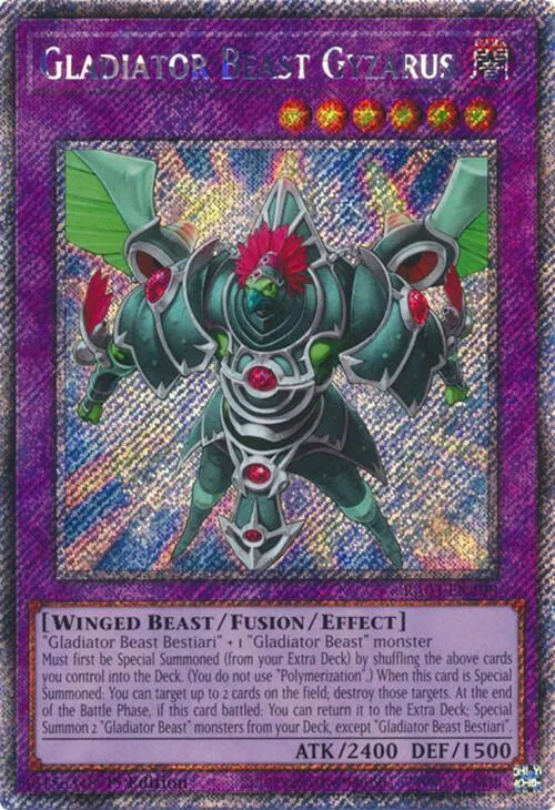 Gladiator Beast Gyzarus - Platinum Secret Rare