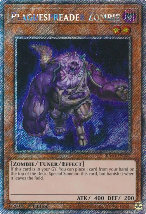 Plaguespreader Zombie - Platinum Secret Rare