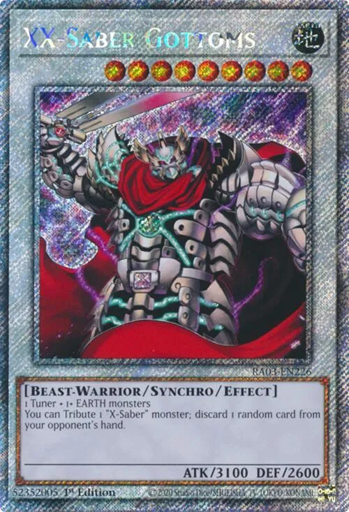 XX-Saber Gottoms - Platinum Secret Rare