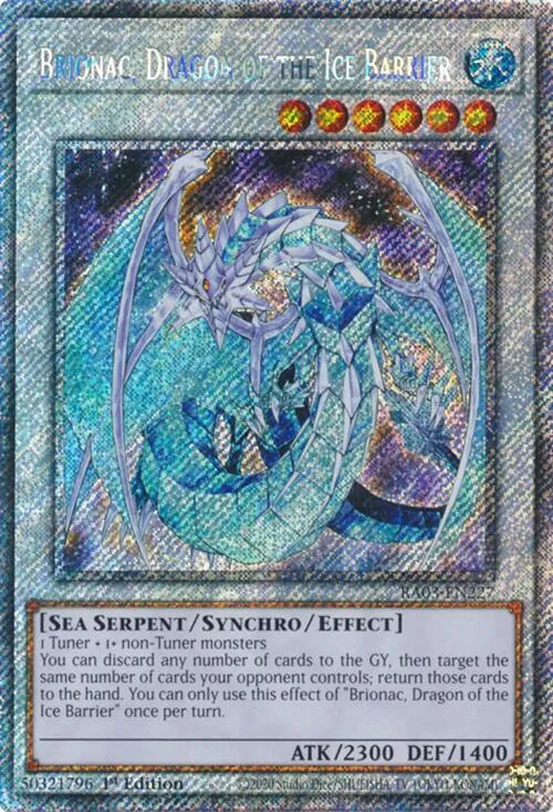 Brionac, Dragon of the Ice Barrier - Platinum Secret Rare